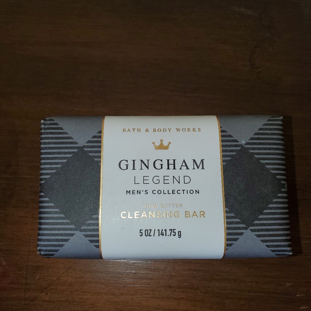 Bath & Body Works Gingham Legend Shea Butter Cleansing Bar Soap